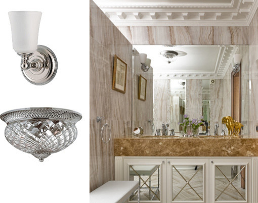 Светильники в ванной комнате