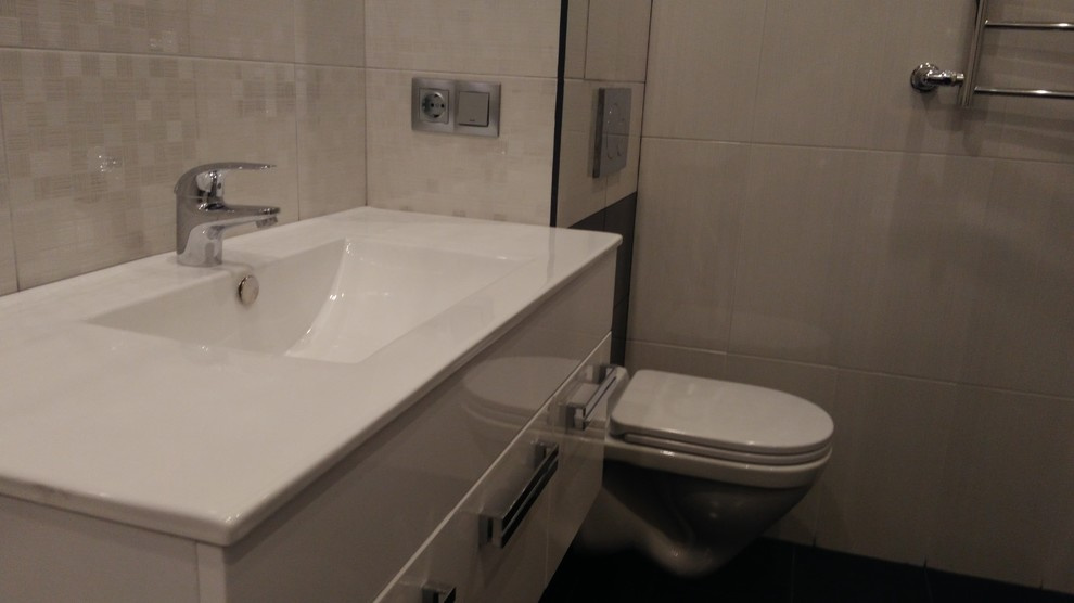 Санузел в однокомнатной квартире