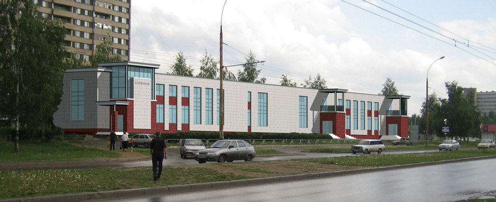 Варианты фасадов по офису Автовазбанка на ул.Автостроителей, г.Тольятти
