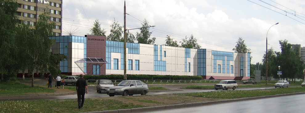 Варианты фасадов по офису Автовазбанка на ул.Автостроителей, г.Тольятти