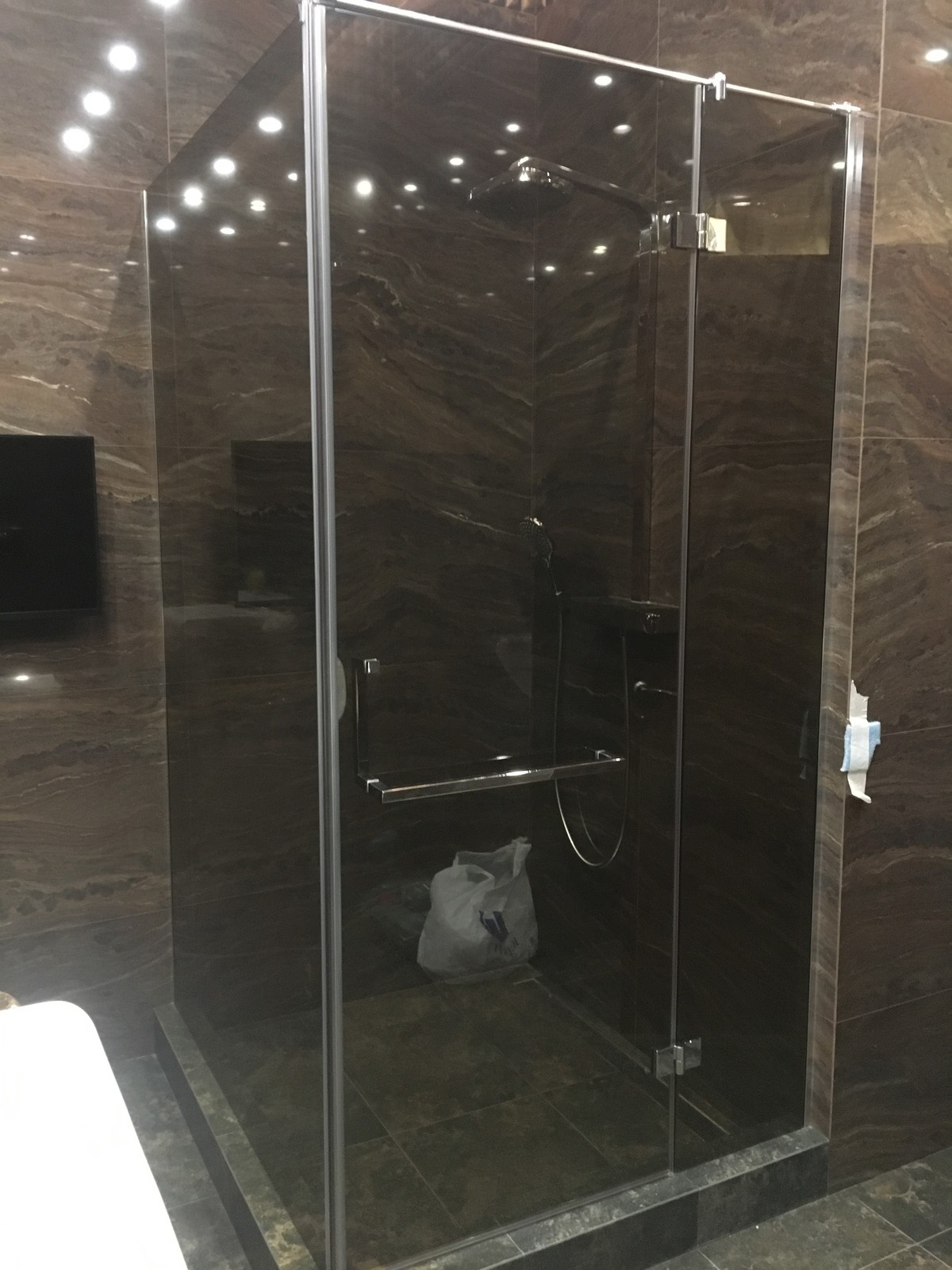 Стеклянные душевые конструкции