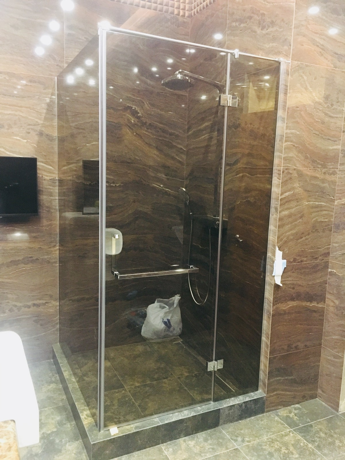 Стеклянные душевые конструкции