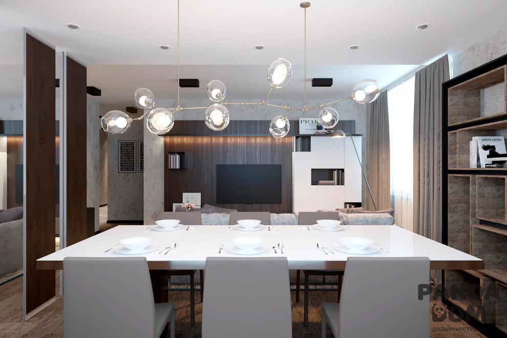 СТРОГИЙ И МОНОХРОМНЫЙ ИНТЕРЬЕР КВАРТИРЫ