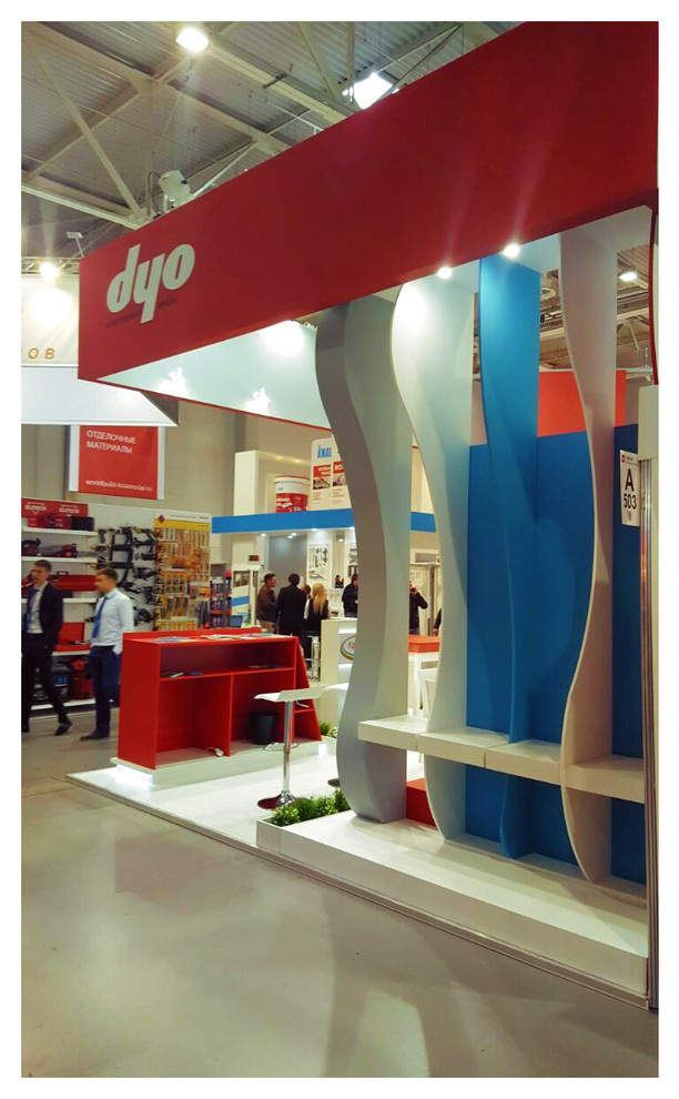Обложка проекта: Выставочный стенд для международной компании строительных материалов DYO, 2017