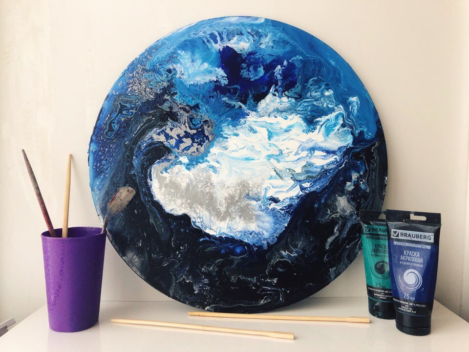 Обложка проекта: Картины в технике жидкий акрил