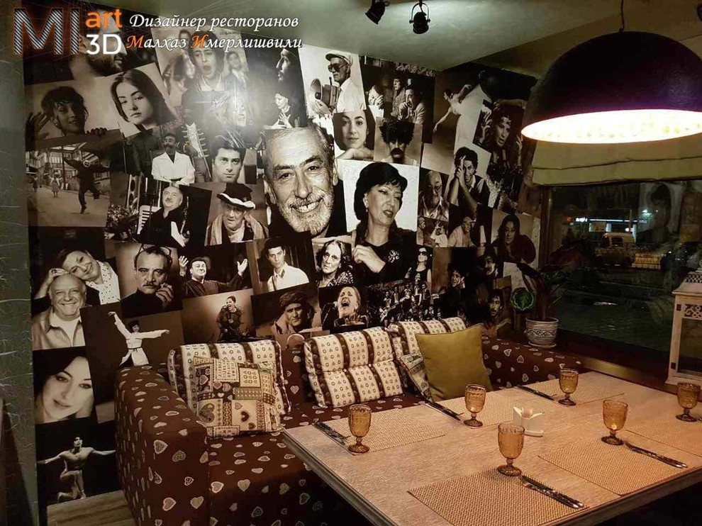 Дизайн кафе - ресторана Bar Novi с грузинским акцентом