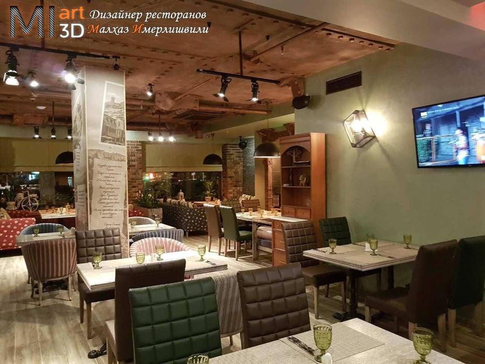 Дизайн кафе - ресторана Bar Novi с грузинским акцентом