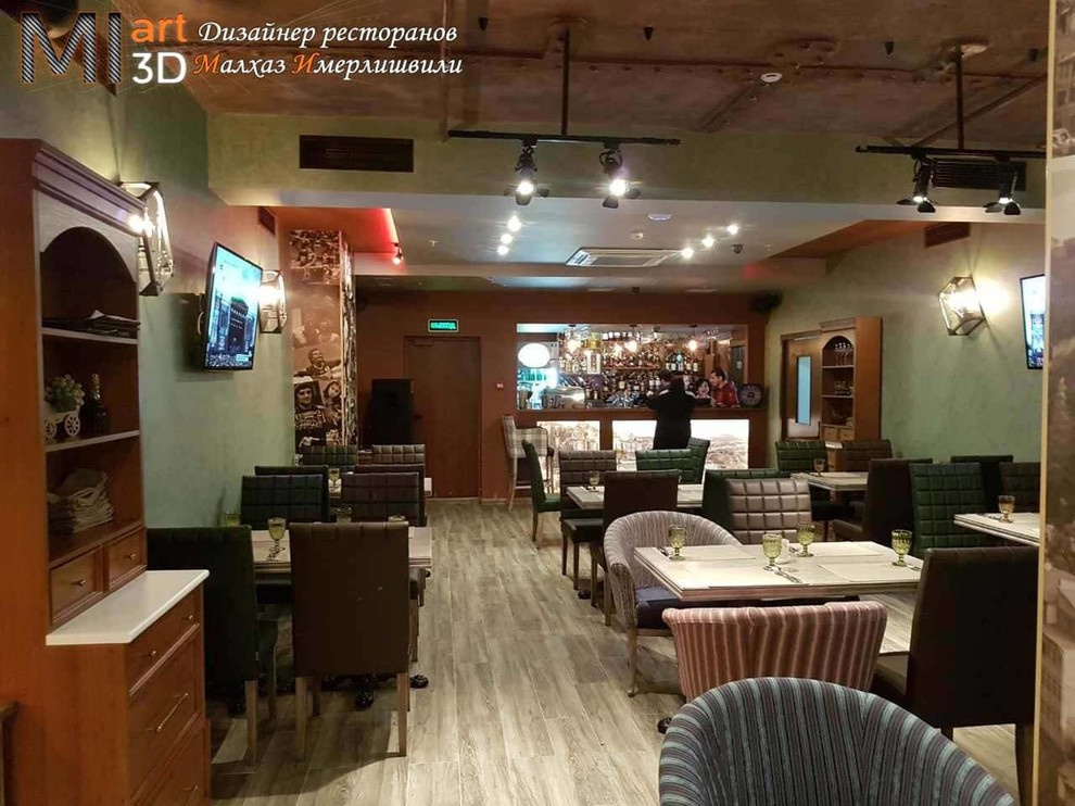 Дизайн кафе - ресторана Bar Novi с грузинским акцентом
