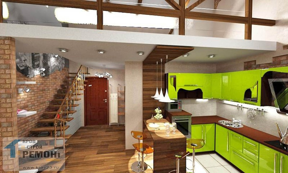 Двухуровневая квартира на ул. Макаренко