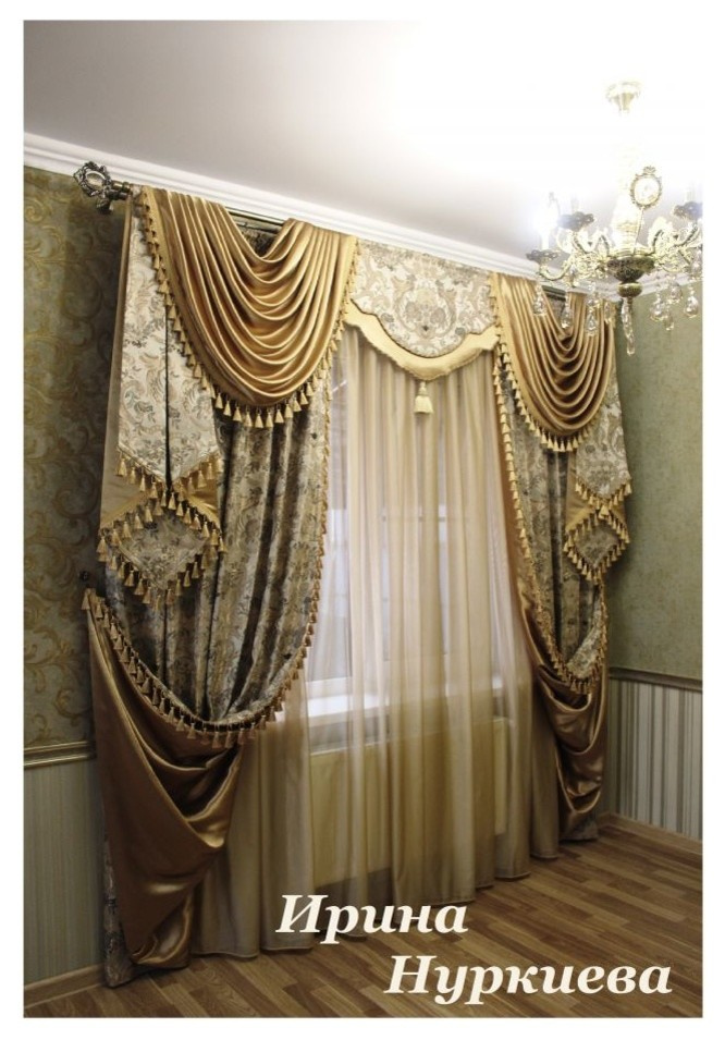 Обложка проекта: ШЕЛК ЦВЕТА СТАРОЕ ЗОЛОТО - ОТЛИЧНОЕ РЕШЕНИЕ ХОЗЯЕВ ЭТОЙ ГОСТИНОЙ
