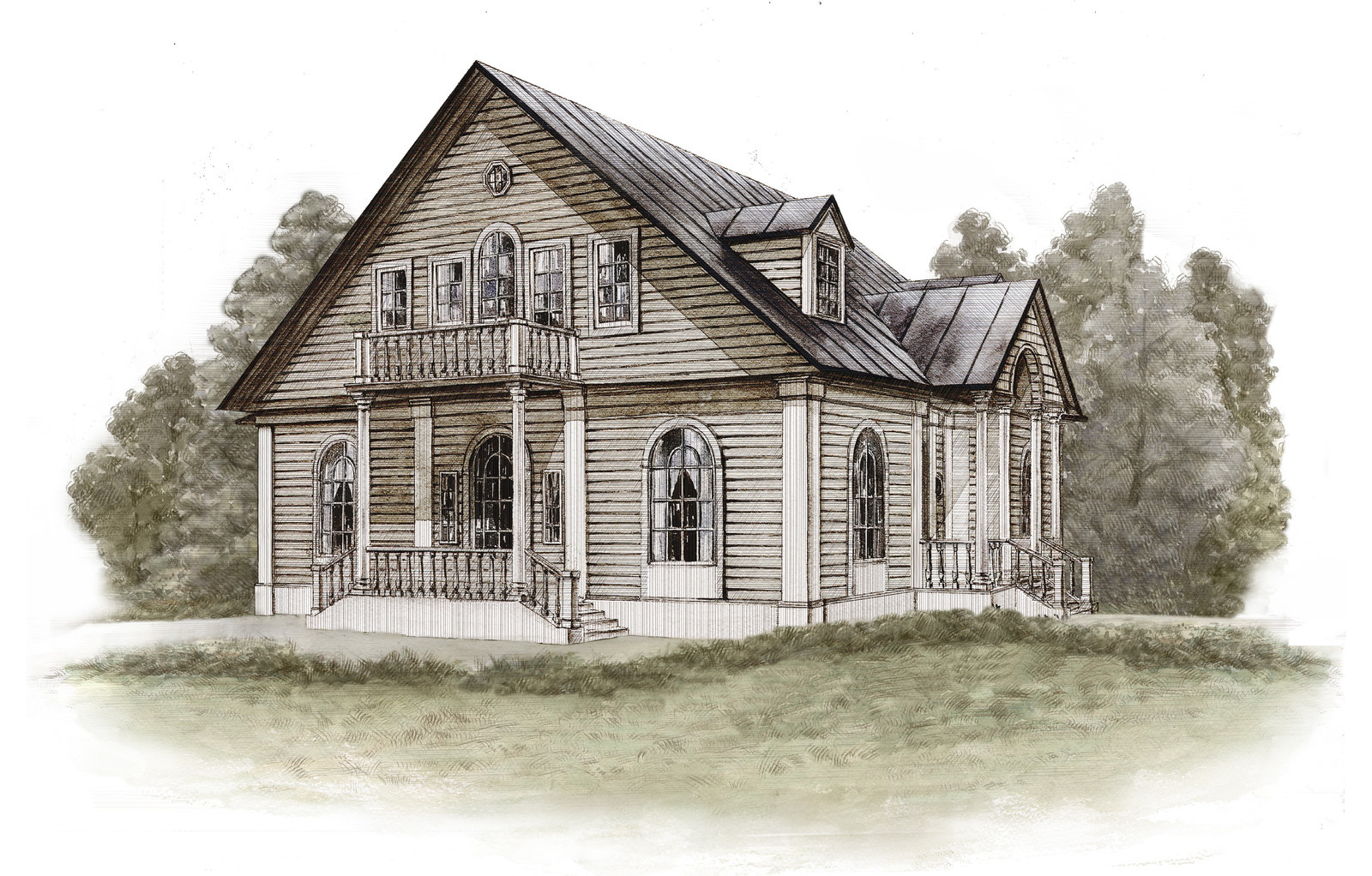 Проект дома в стиле "профессорской дачи"