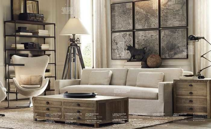 Мебель и свет Restoration Hardware