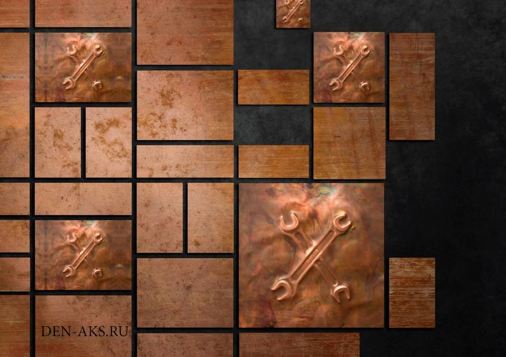 Медная эксклюзивная плитка