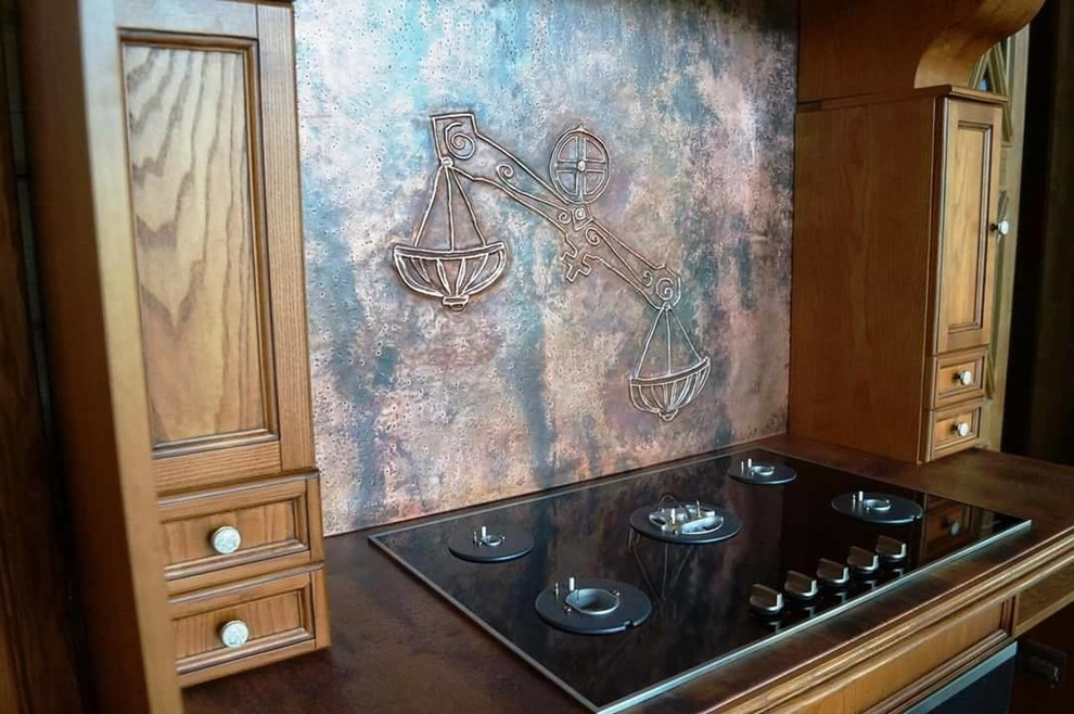 Вытяжные коробы и печные шкаф из меди