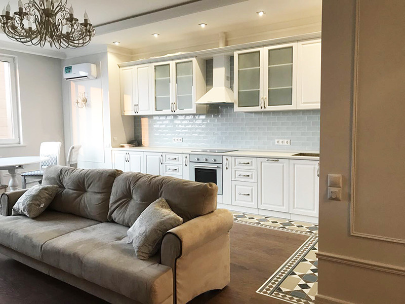 Изысканный интерьер в прохладной цветовой гамме