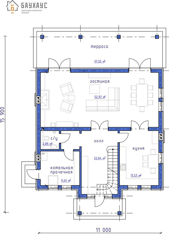 Строительство дома в Калининграде, пос. Заостровье