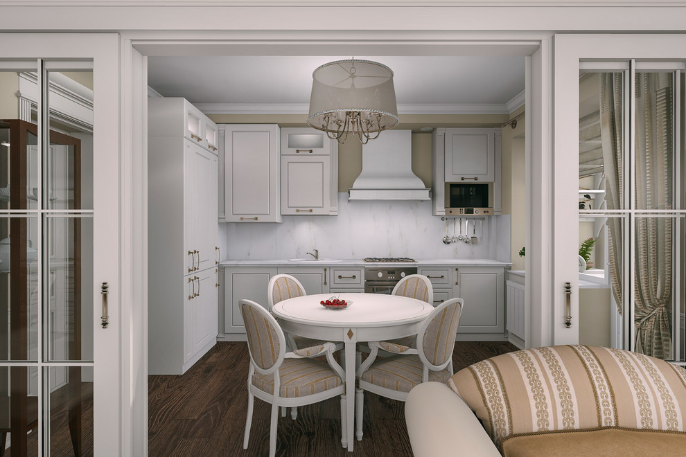 Дизайн-проект 2-х комнатной квартиры в классическом стиле.