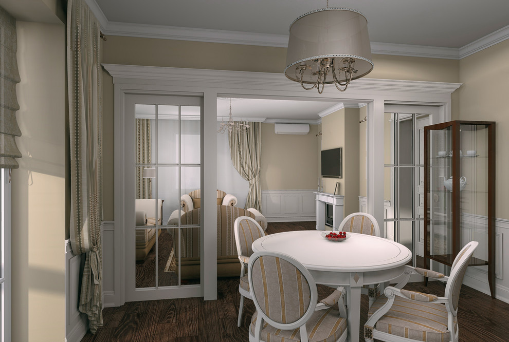 Дизайн-проект 2-х комнатной квартиры в классическом стиле.