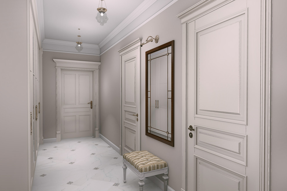 Обложка проекта: Дизайн-проект 2-х комнатной квартиры в классическом стиле.