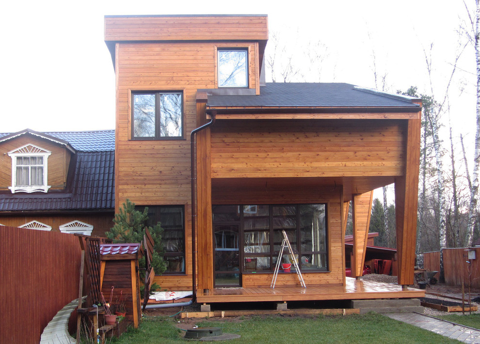 каркасный деревянный дом