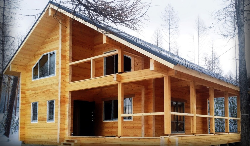 Дома и бани из профилированного бруса.