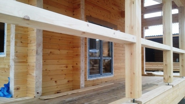 Дома и бани из профилированного бруса.