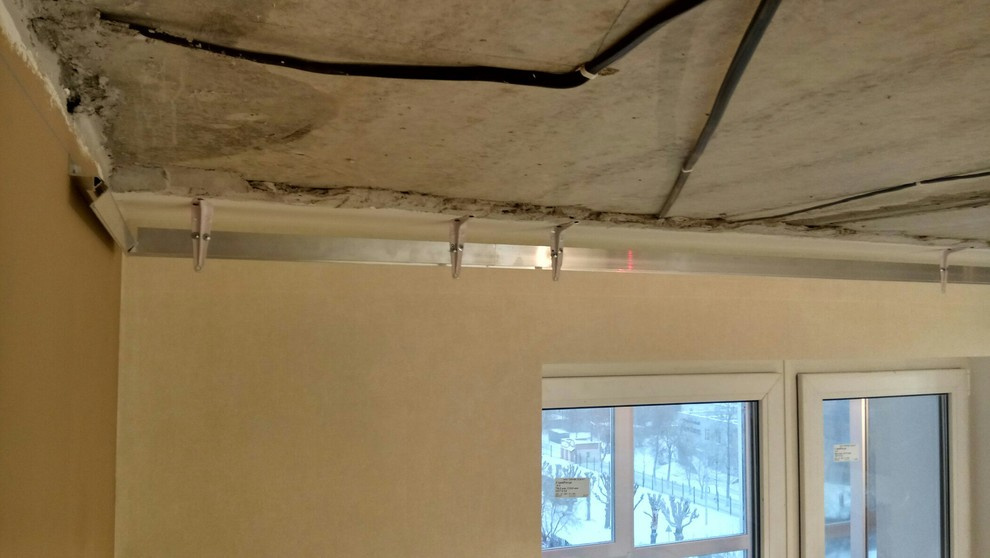 Квартира с интересными задумками по потолкам.