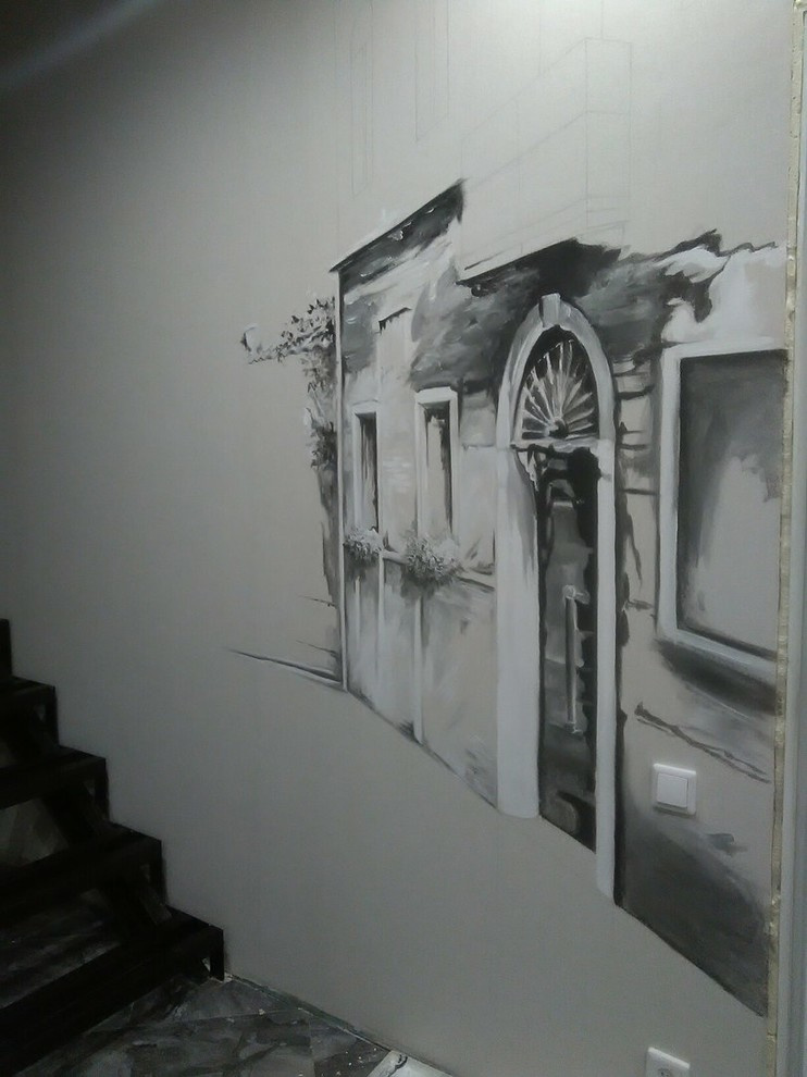 Вот так состоялись наши две графичные стены! Срок исполнения - 3 дня.