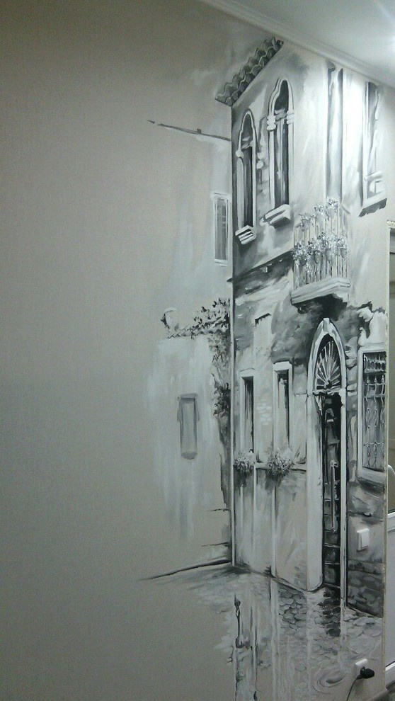 Вот так состоялись наши две графичные стены! Срок исполнения - 3 дня.