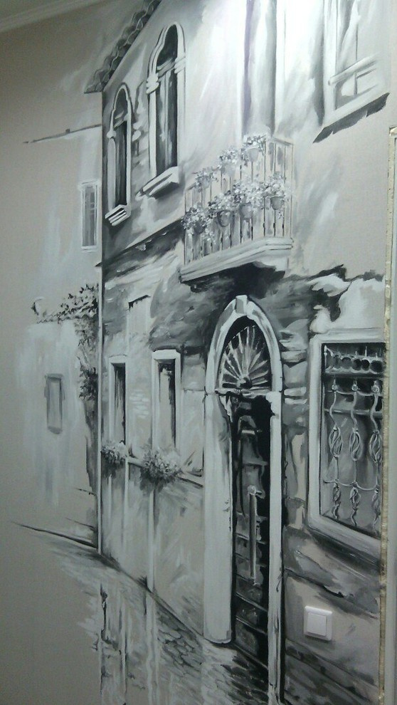 Вот так состоялись наши две графичные стены! Срок исполнения - 3 дня.