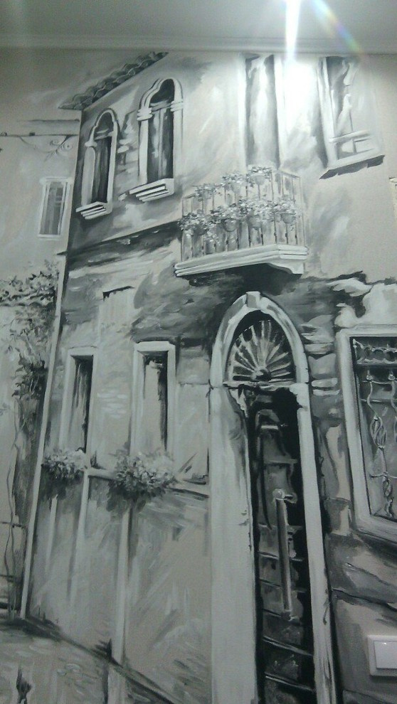 Вот так состоялись наши две графичные стены! Срок исполнения - 3 дня.