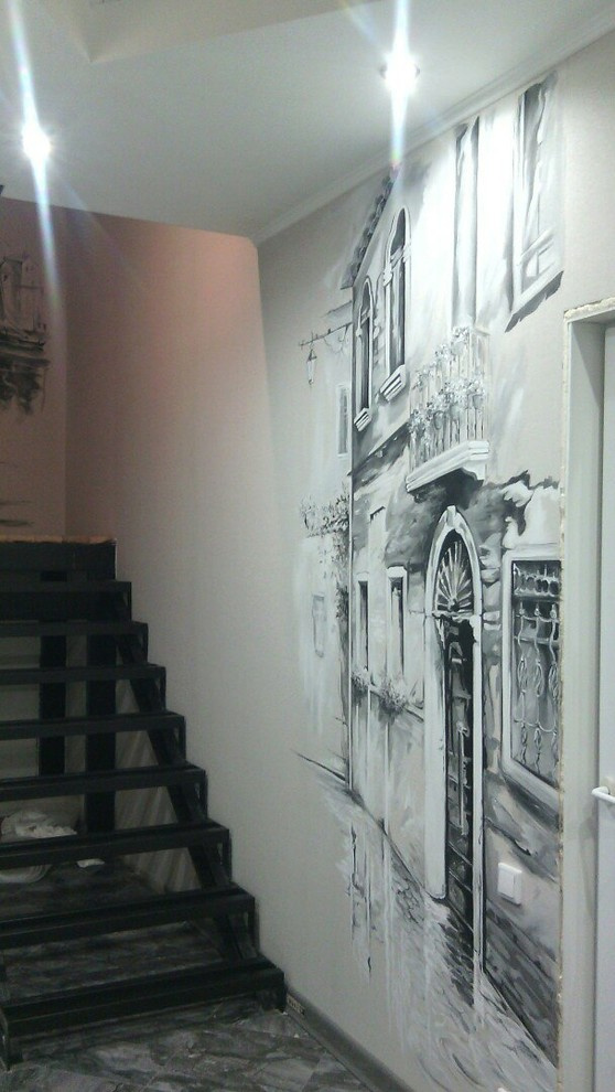 Вот так состоялись наши две графичные стены! Срок исполнения - 3 дня.