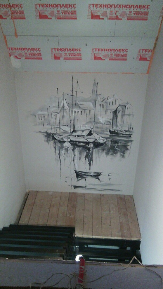 Вот так состоялись наши две графичные стены! Срок исполнения - 3 дня.