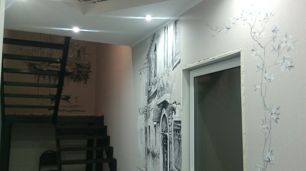 Вот так состоялись наши две графичные стены! Срок исполнения - 3 дня.