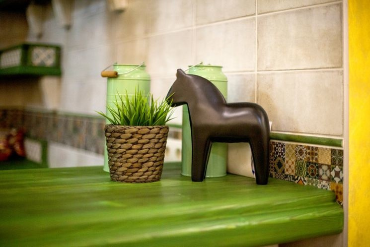 Интерьер столовой "Вкусное лето" в с.Дивноморское