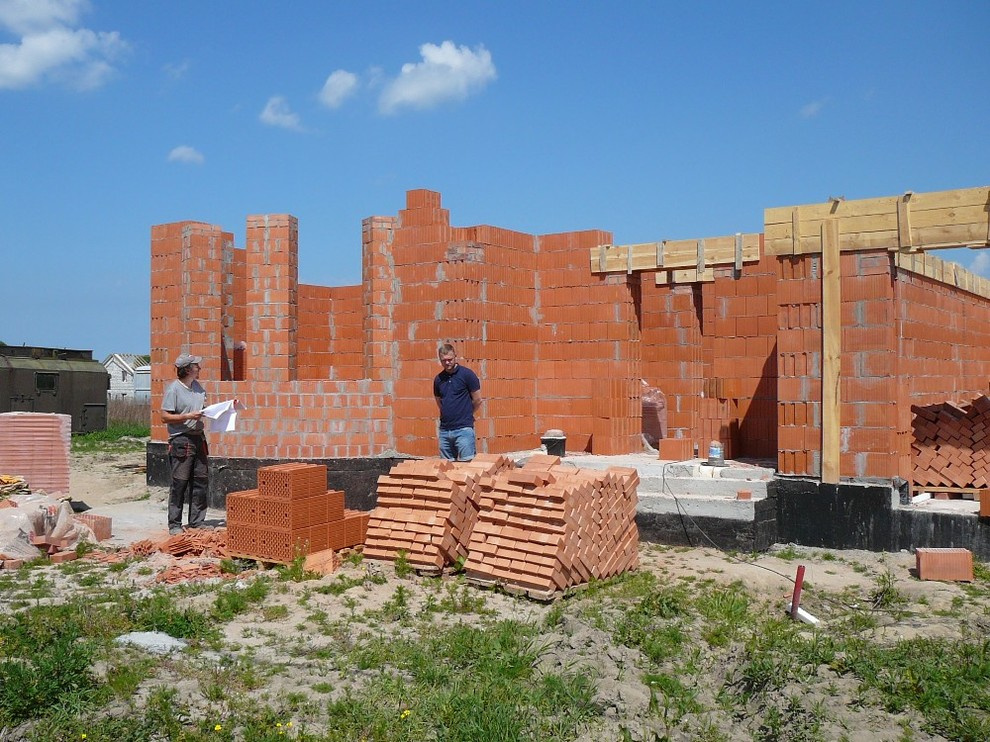 Строительство домов в Калининградке №1