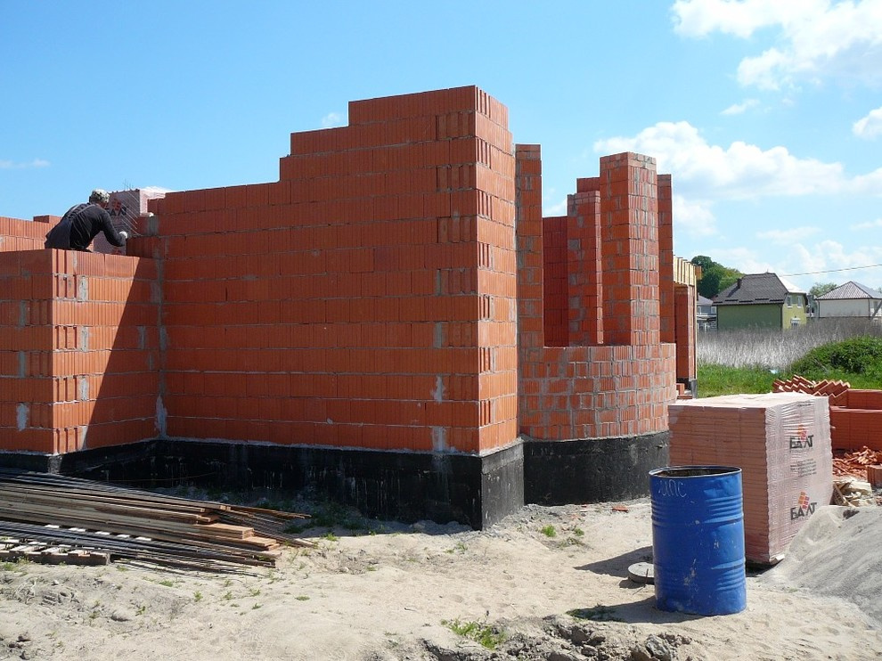 Строительство домов в Калининградке №1