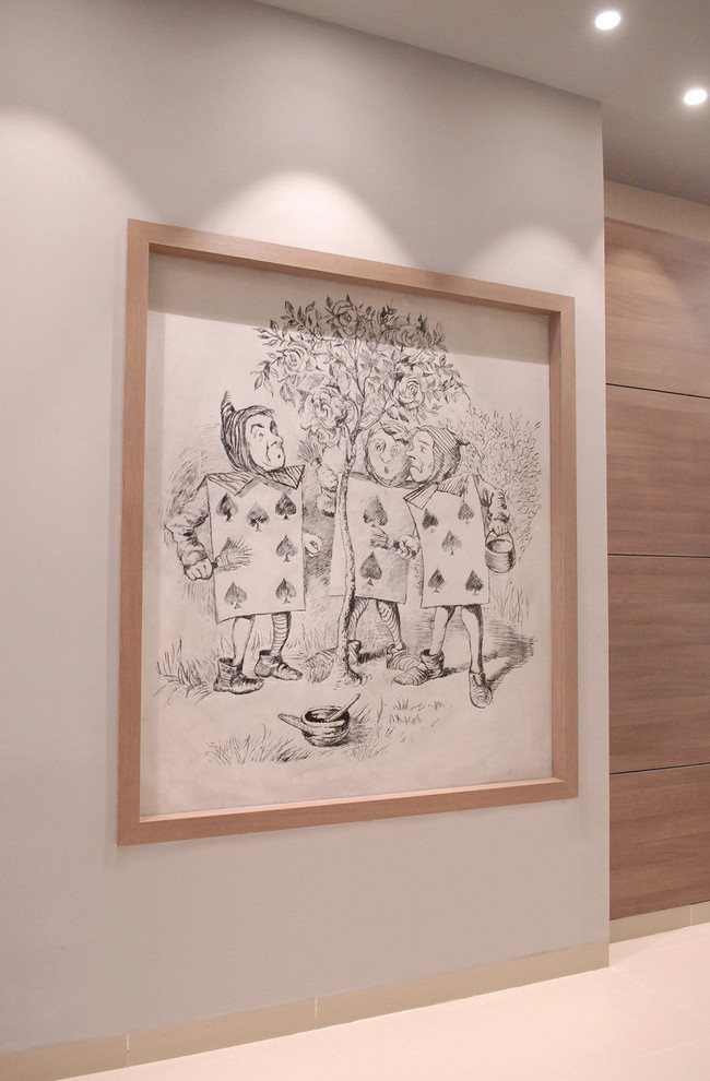 Панно в технике сграффито для входных групп в Резиденции Сколково.