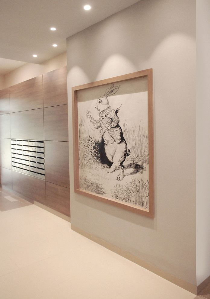 Панно в технике сграффито для входных групп в Резиденции Сколково.