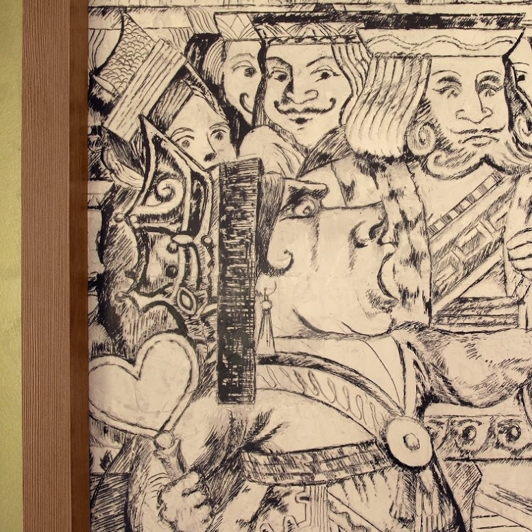 Панно в технике сграффито для входных групп в Резиденции Сколково.