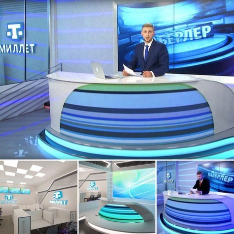 Новостная студия для телеканала «Миллет»