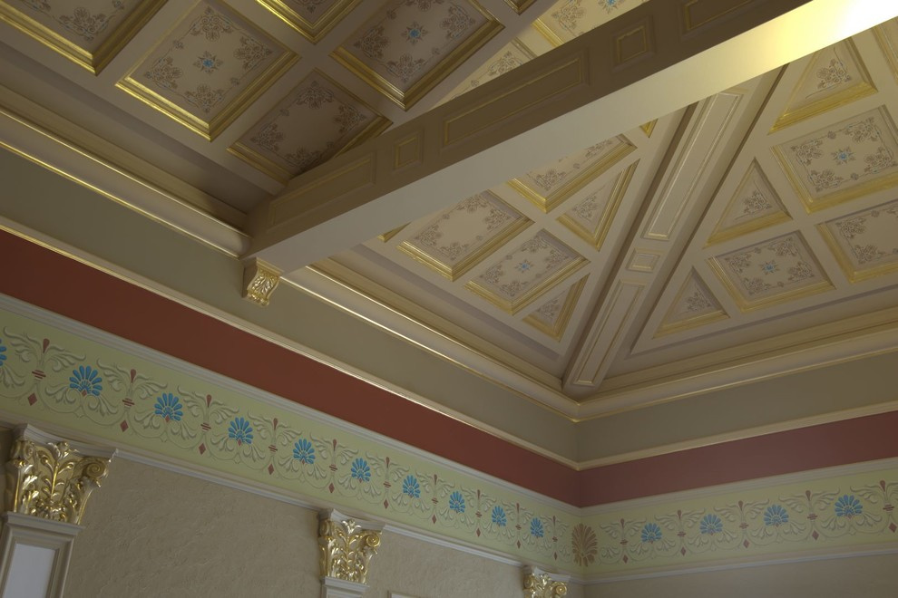 Оформление  кесонных потолков