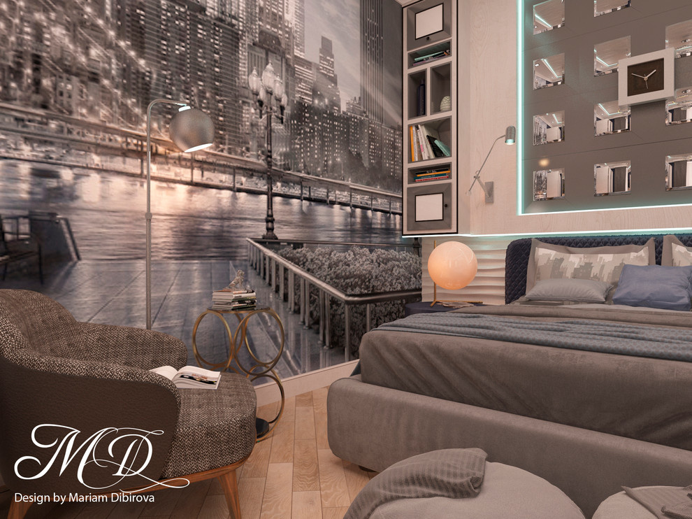 Интерьер комнаты в частном доме для молодого человека: "BIG CITI LIFE"