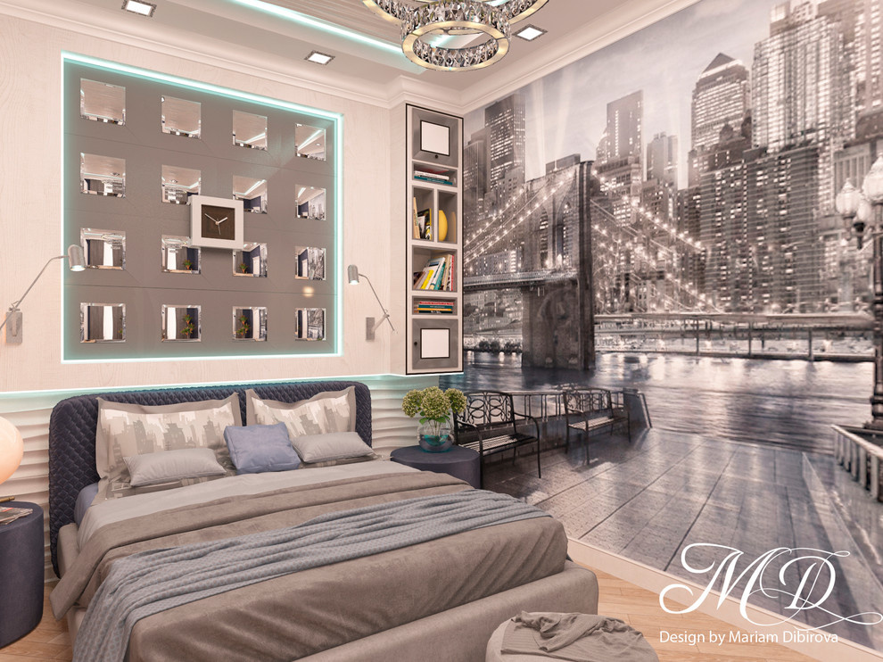 Интерьер комнаты в частном доме для молодого человека: "BIG CITI LIFE"