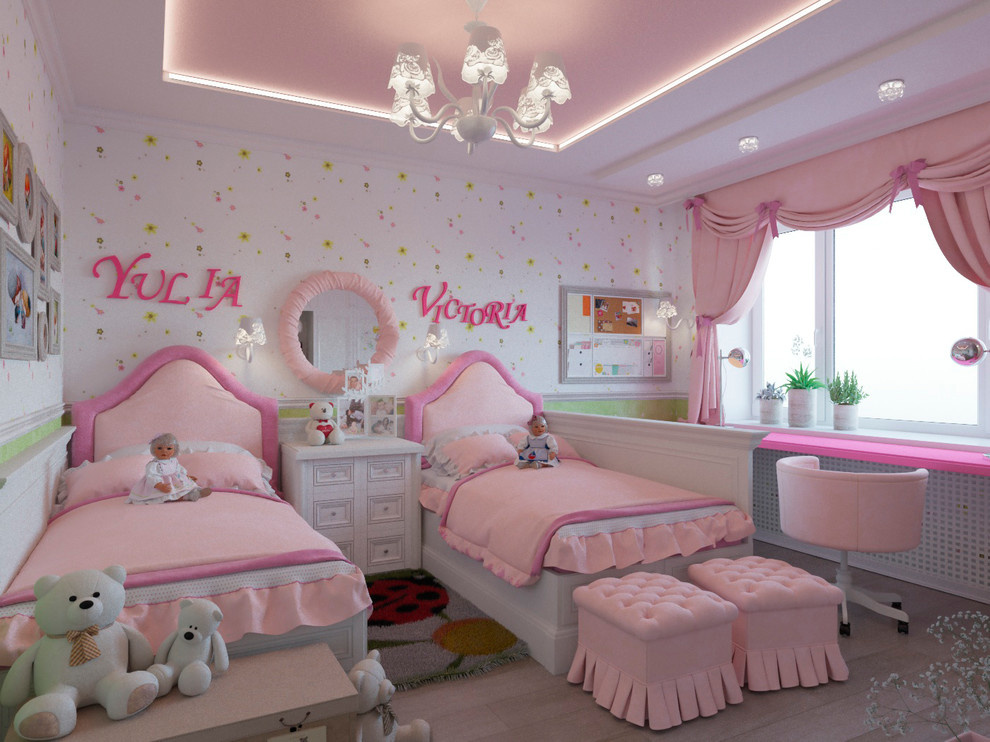 детская комната для двух девочек