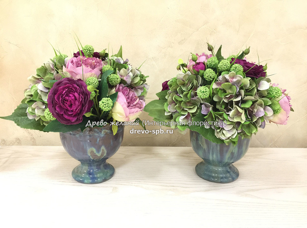 Классическая гортензия в современном интерьере