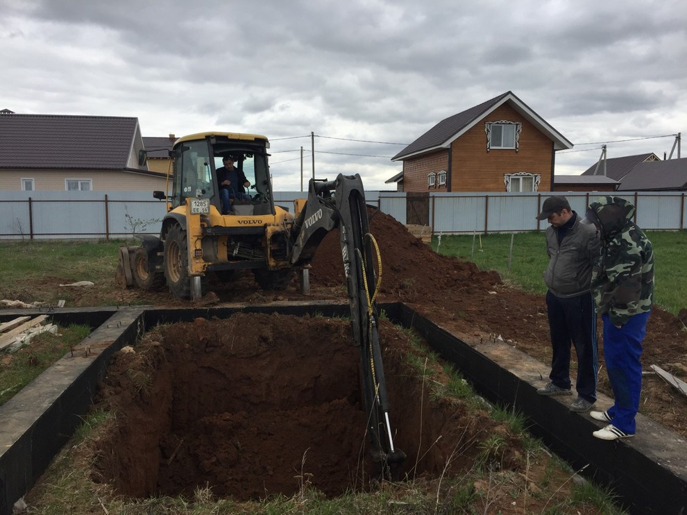 На этапе строительства