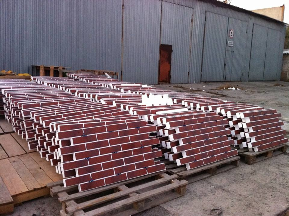 Фасадные термопанели с плиткой под кирпич