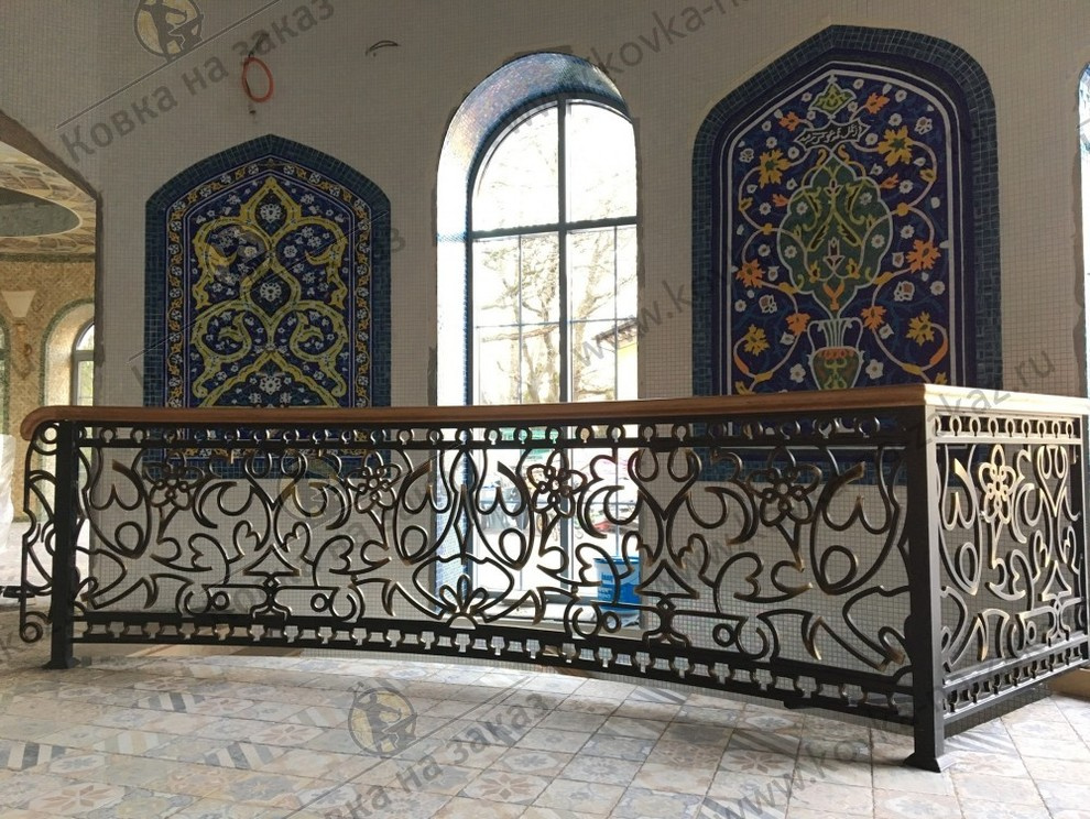 Перила в восточном стиле