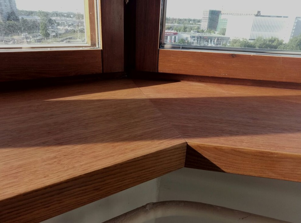 Обложка проекта: Эркерный подоконник из дуба для заказчика их Санкт-Петербурга